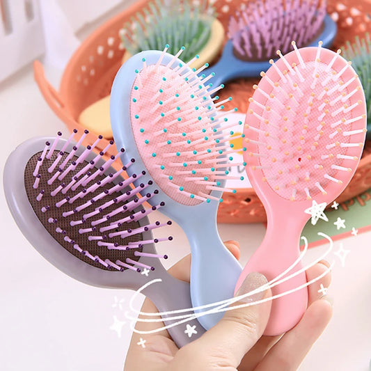 1 Pcs Mini Soft Bristles For Women Baby Girls Kids Wet Hair Brush Hair Combs Small Pocket Travel Hair Brush Hair Combs